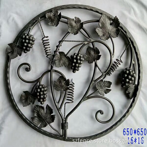 Wrought iron decorative ornaments